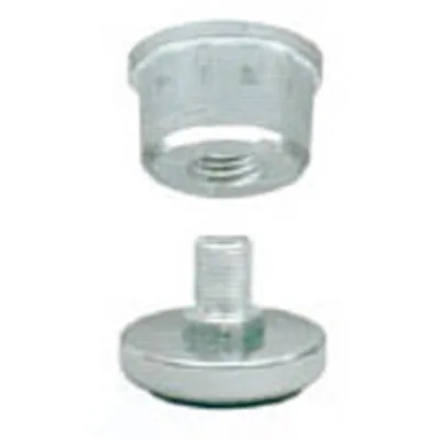 Insert + vérin chromé pour tube ø 25 mm - Lot de 10 - Ligne Tubulaire