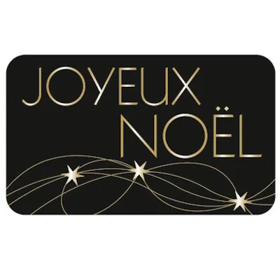 Étiquettes cadeaux adhésives Joyeux Noël - Étiquettes cadeaux adhésives