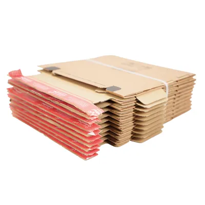Carton d'expédition sécurisés aller retour Brun Format S 28,2x19,1x9cm - Boîte carton - Lot de 10 - Cartons d'expédition, Boîtes carton-1