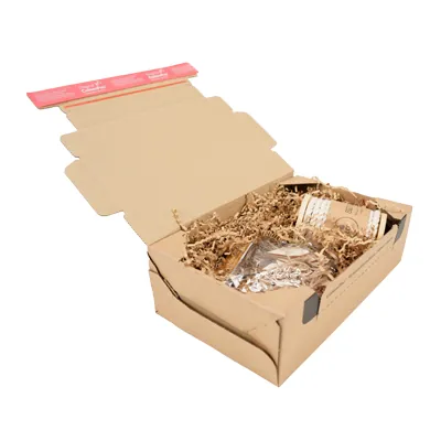 Carton d'expédition sécurisés aller retour Brun Format S 28,2x19,1x9cm - Boîte carton - Lot de 10 - Cartons d'expédition, Boîtes carton-6