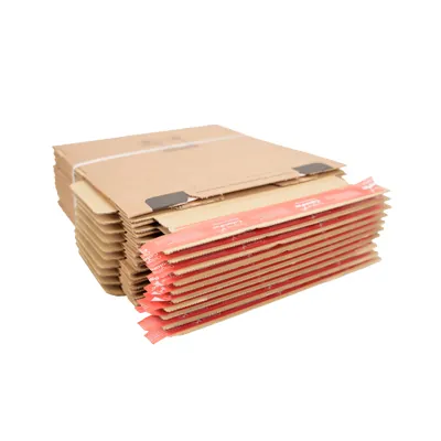 Carton d'expédition sécurisés aller retour Brun Format L 33,6x24,1x14cm - Boîte carton - Lot de 10 - Cartons d'expédition, Boîtes carton-5