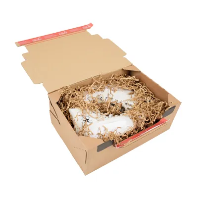 Carton d'expédition sécurisés aller retour Brun Format L 33,6x24,1x14cm - Boîte carton - Lot de 10 - Cartons d'expédition, Boîtes carton-8