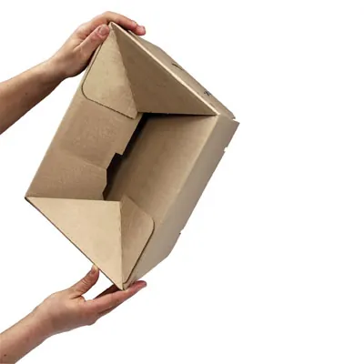 Carton d'expédition à hauteur variable Brun 22,9 x 16,4 x 5/11,5 cm - Boîte carton - Lot de 10 - Cartons d'expédition, Boîtes carton-3