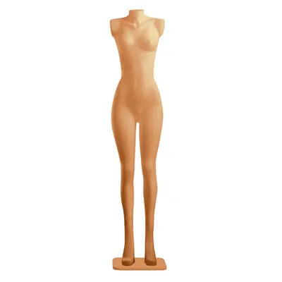 Mannequin vitrine Femme sans tête et sans bras chair H 182 cm HDPE - Mannequins sans tête