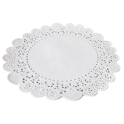 Rond Blanc Dentelle pâtisserie ø15cm - Paquet de 250 - Semelles à gâteaux