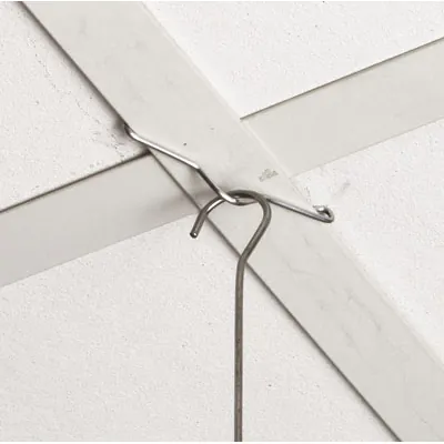 Crochet horizontal suspension faux plafond - Éléments de suspension-1