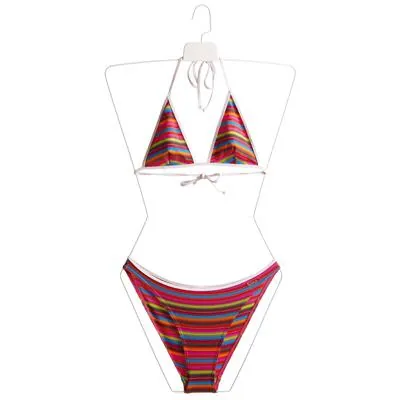 Cintre maillot de bain métal fil blanc 71 cm, sans poitrine - Cintre buste - Lot de 3 - Cintres lingerie, maillots de bain