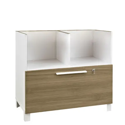 Rangement bas 2 cases + tiroir - Bureaux Sunday