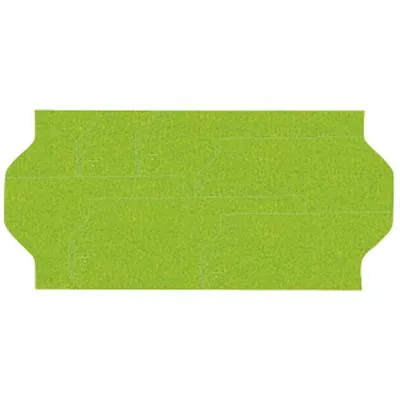 Étiquette verte 26 x 12 mm adhésive pour étiqueteuse - 10 rouleaux de 1500 - Étiquettes pour étiqueteuses