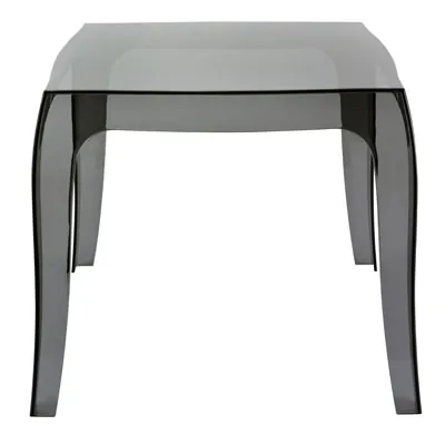 Table noire transparenteQueen 51 x 51 x H 43 cm - Tables-1