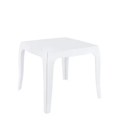 Table blanche plastiqueQueen 51 x 51 x H 43 cm - Tables