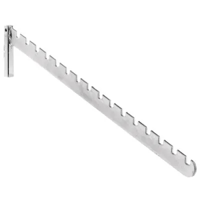 Bras perroquet incliné pour penderie de marché L 38 cm Zinc - Penderies et accessoires pour parasol