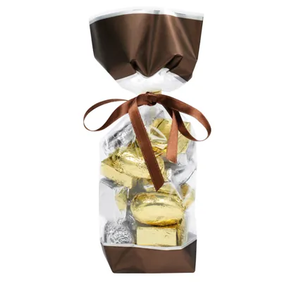 Sachet confiserie fond carton glacé marron 10 x 20 cm polypro 35µ - Sachet bonbons - Lot de 100 - Sachets bonbon, Sachets confiserie-5