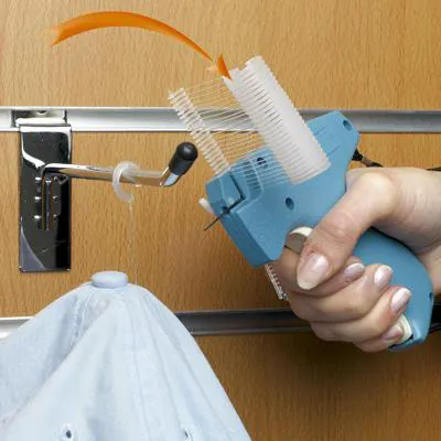 Attache étiquette crochet en J pour pistolet textile aiguille standard 19mm - Boîte de 5000 - Attaches pour pistolet textile-1