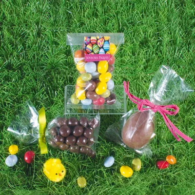 Sachet plat fond soudé 12 x 24 cm polypro 30µ - Sachet confiserie - Sachet bonbons - Lot de 1000 - Sachets bonbon, Sachets confiserie-1