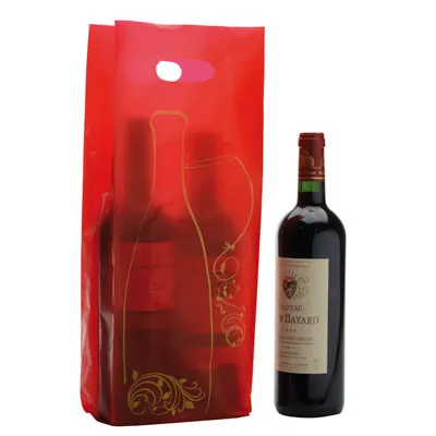 Sacs plastique 2 bouteilles - Sacs pour bouteilles de vin