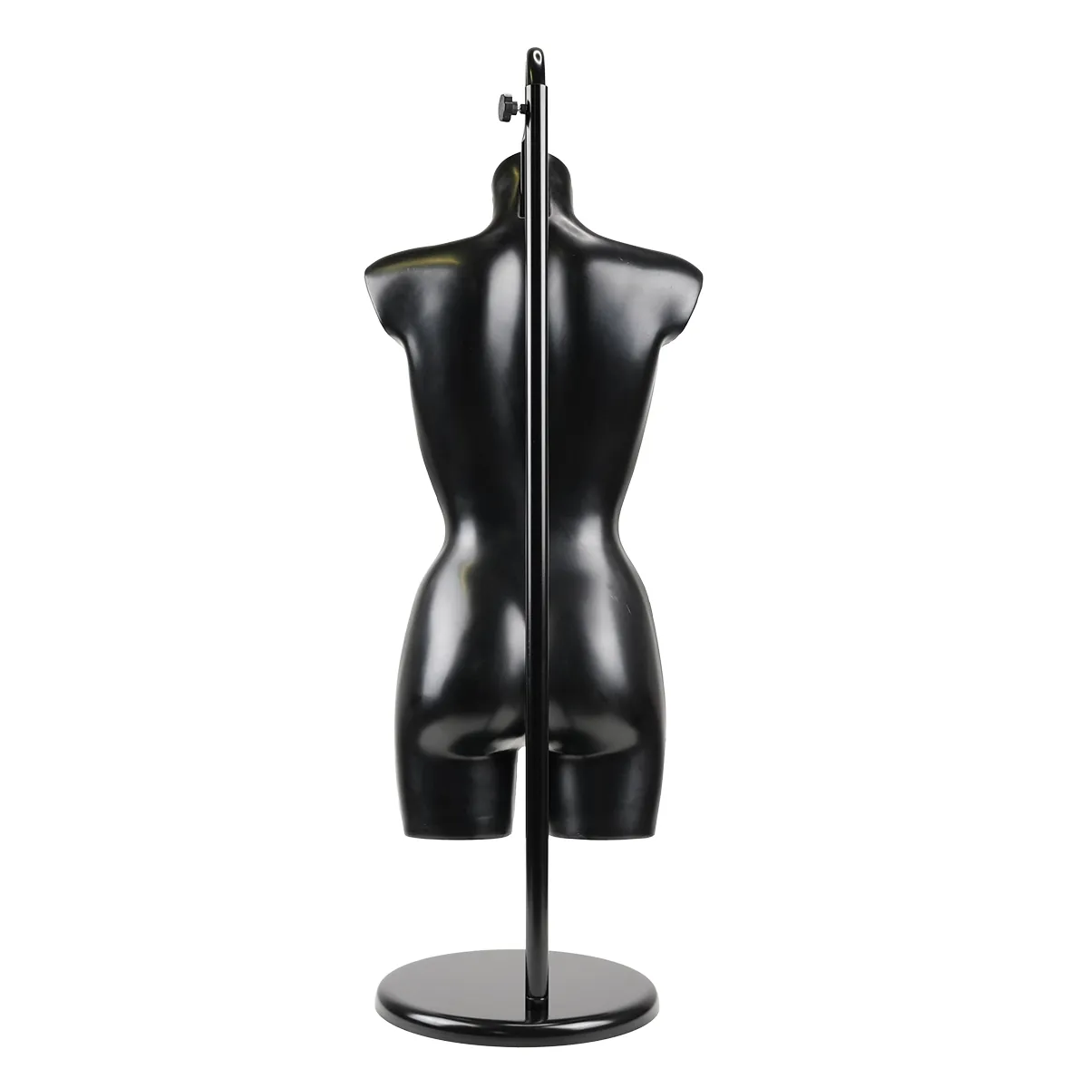Pied pour buste fixation nuque H 110 à 197 cm Acier - Noir - Bustes SOLO-7