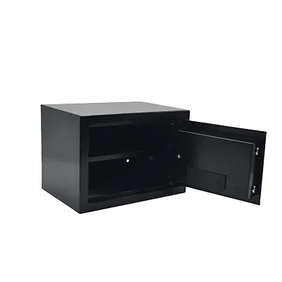 Coffre-fort biométrique en métal 16L 350x250x250 mm - noir - Coffres forts-1