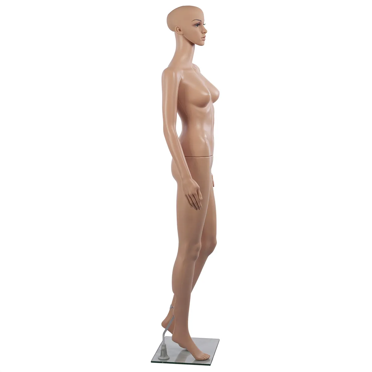 Mannequin femme sans perruque H 176 cm Plastique - Chair - Mannequins plastique sans perruque-1