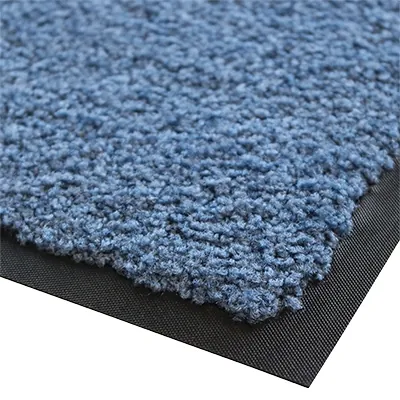 Tapis d'entrée absorbant pour trafic important Queyras 60 x 80 cm - Bleu - Tapis-2