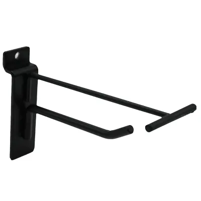 Tiges simples noir sablé - L 10 cm - avec tige pour porte-étiquette - Broches