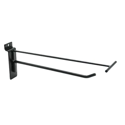 Tiges simples noir sablé - L 20 cm - avec tige pour porte-étiquette - Broches