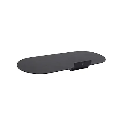 Tablette chaussure pour panneau rainuré - noir - L25xP10cm - Tablettes pour panneaux rainurés-1