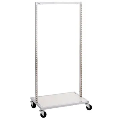 Portant avec socle - Ligne Square 25 chromé-1