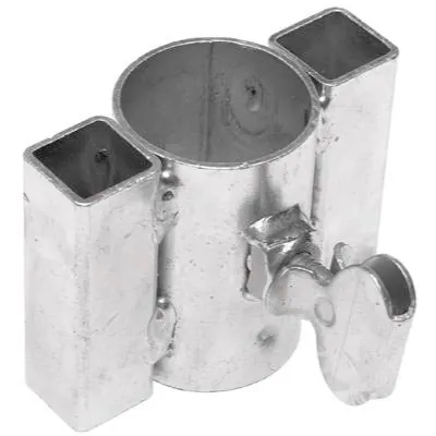 Douille carrée pour mat de parasol ø 37 mm Acier galvanisé - Douilles