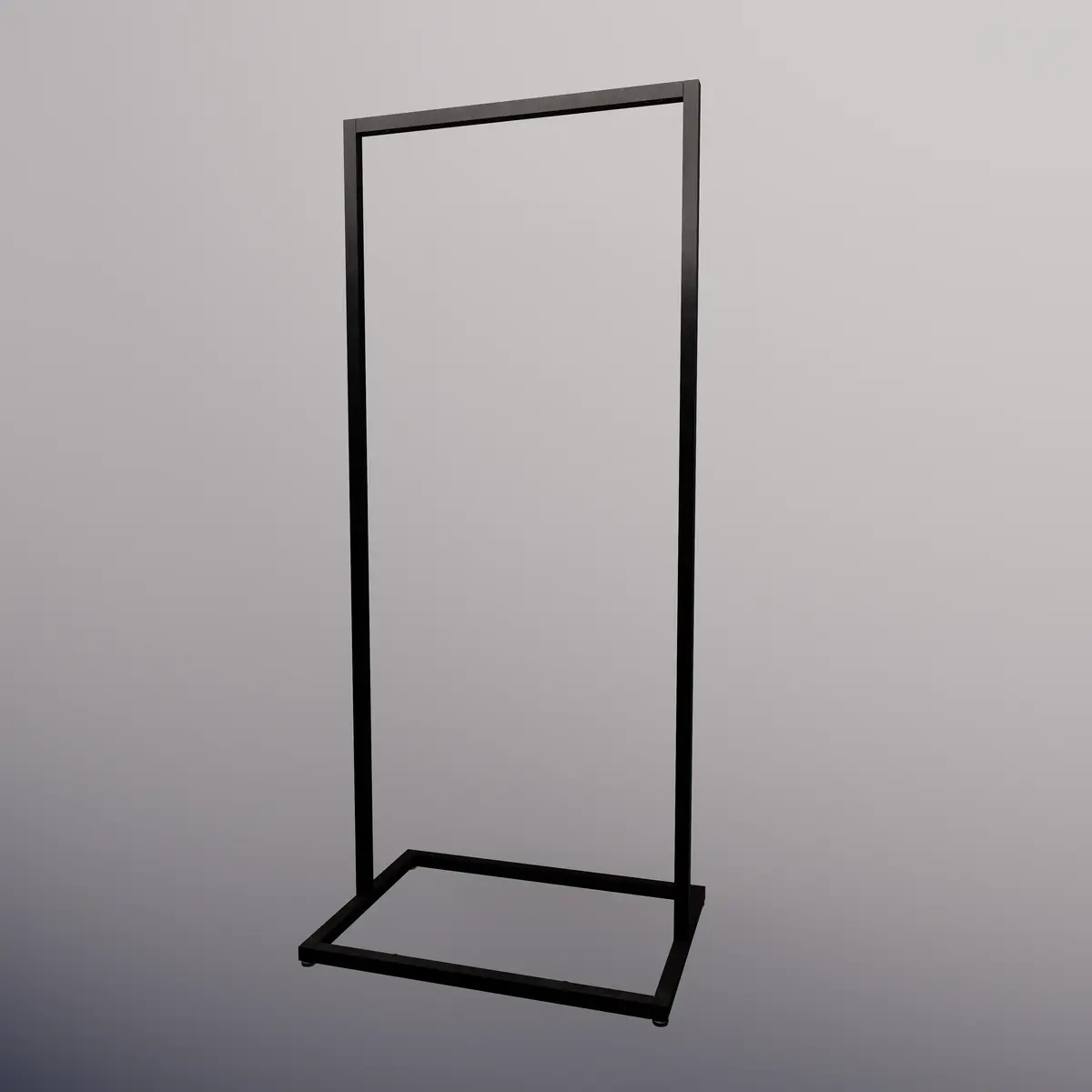Portant avec socle - Ligne Square 25 noir-2