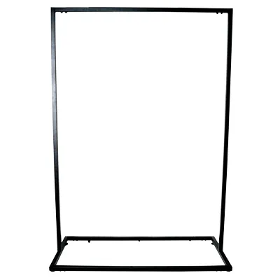 Portant avec socle - Ligne Square 25 noir