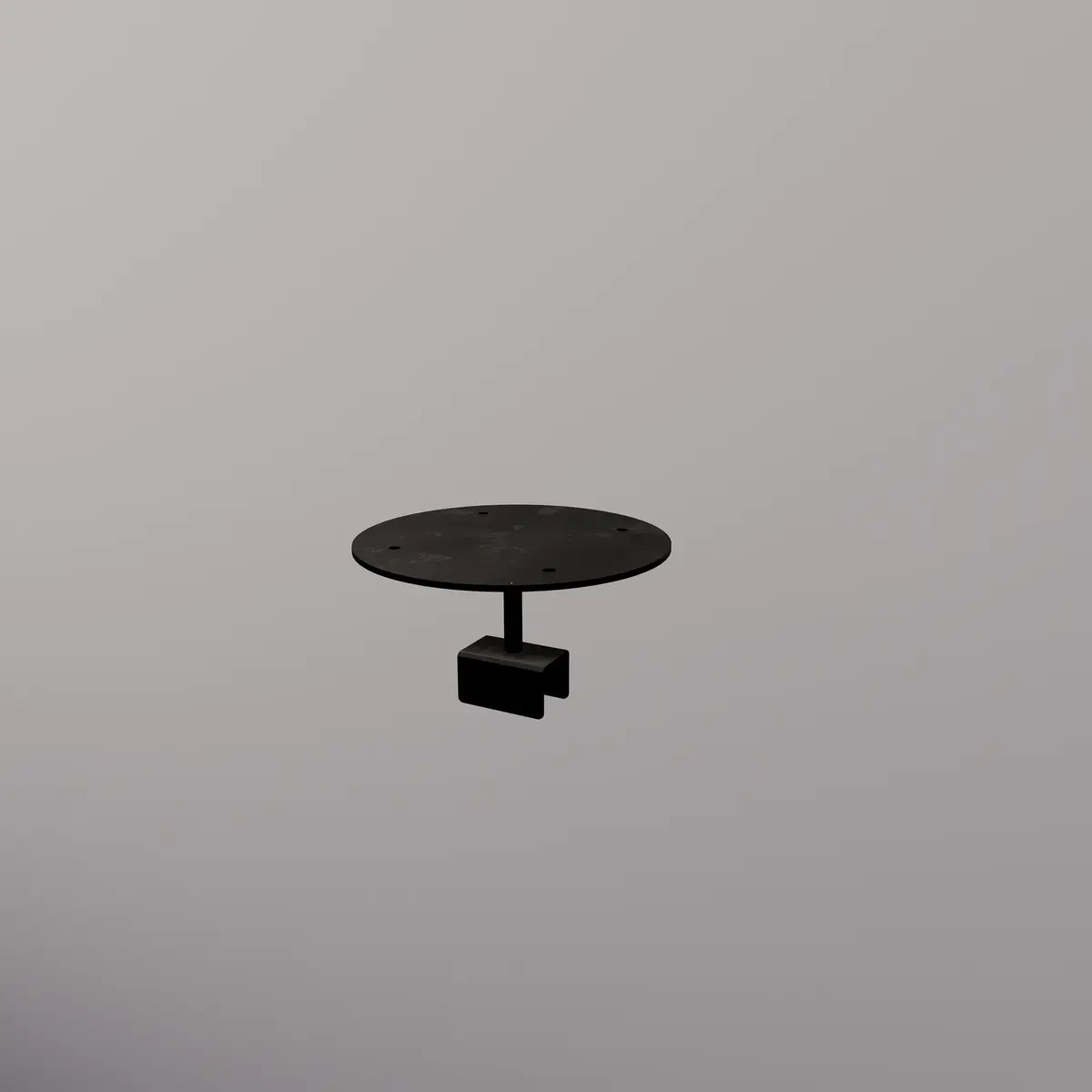 Support tablette rond - Ligne Square 25 noir