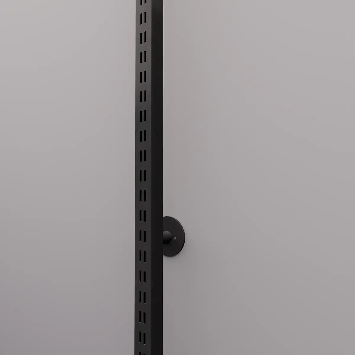 Montant 1 face double perforation - Ligne Square 25 noir-1
