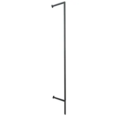 Montant mural déporté perforation 1 face - Ligne Square 25 noir