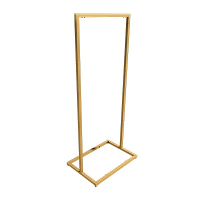 Portant fixe - Or - L 65 x H 150 cm - Ligne Square 25 or-1