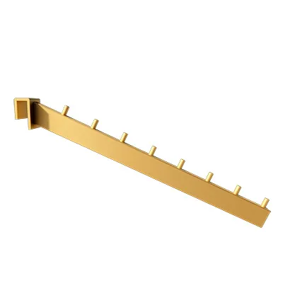 Bras incliné - Or - L 33 cm - pour barre de charge 30 x 15 m - Ligne Square 25 or