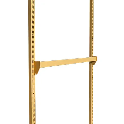 Barre de charge - Or - L 60 cm - section tube 30 x15 mm - Ligne Square 25 or-1