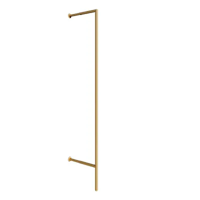 Montant déporté 36,5 cm - Or - H 240 cm - Ligne Square 25 or