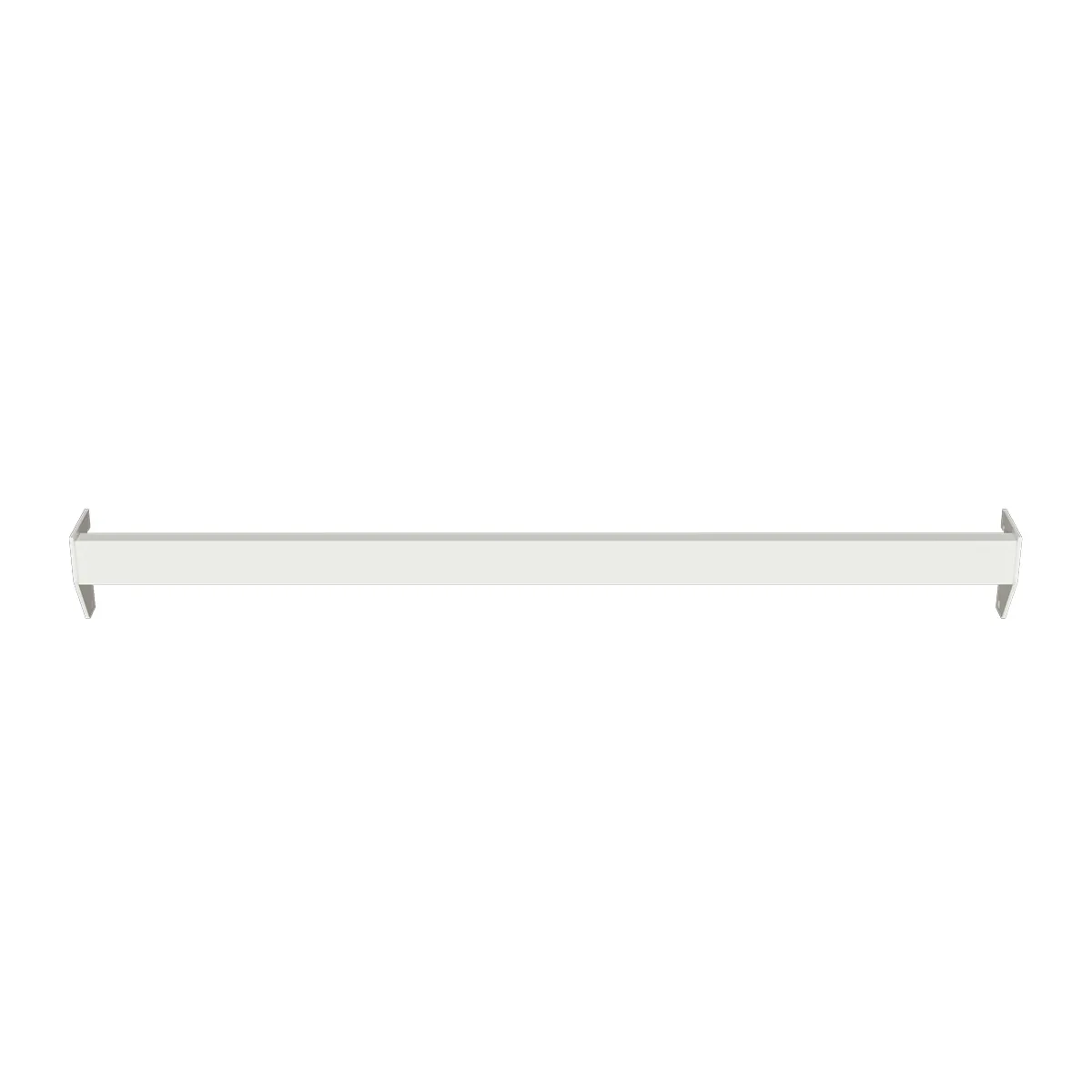 Barre de charge L 60 cm blanc tube section 30x15mm - Ligne Square 25 blanc-2