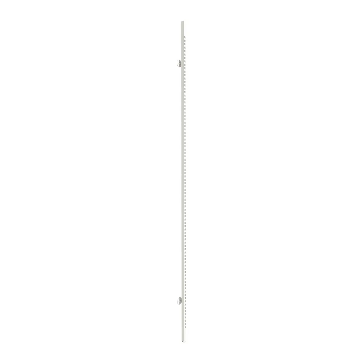 Montant crémaillère mural double perforation 240cm blanc section 25x25mm - Ligne Square 25 blanc
