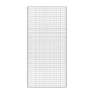 Grille d’exposition métal - Grille double cadre - noir - 200 × 95 cm - Paquet de 2 - Grilles simples