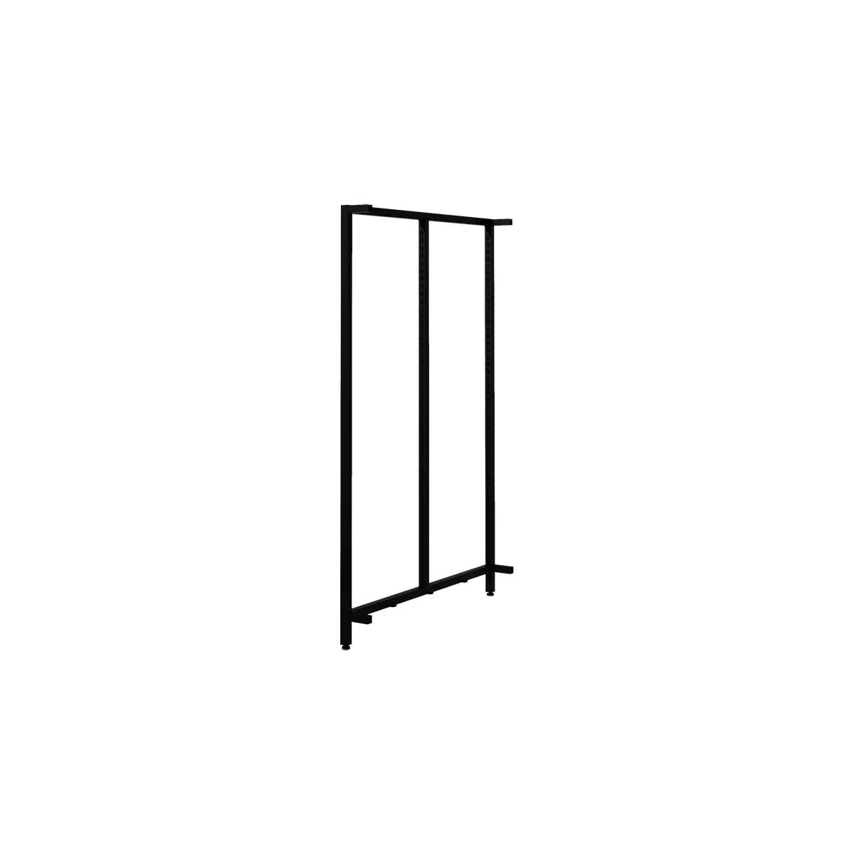 Cadres Latéraux Ligne Square 25 Noir Sablé H.133 cm - Lot de 2 - Ligne Square 25 noir