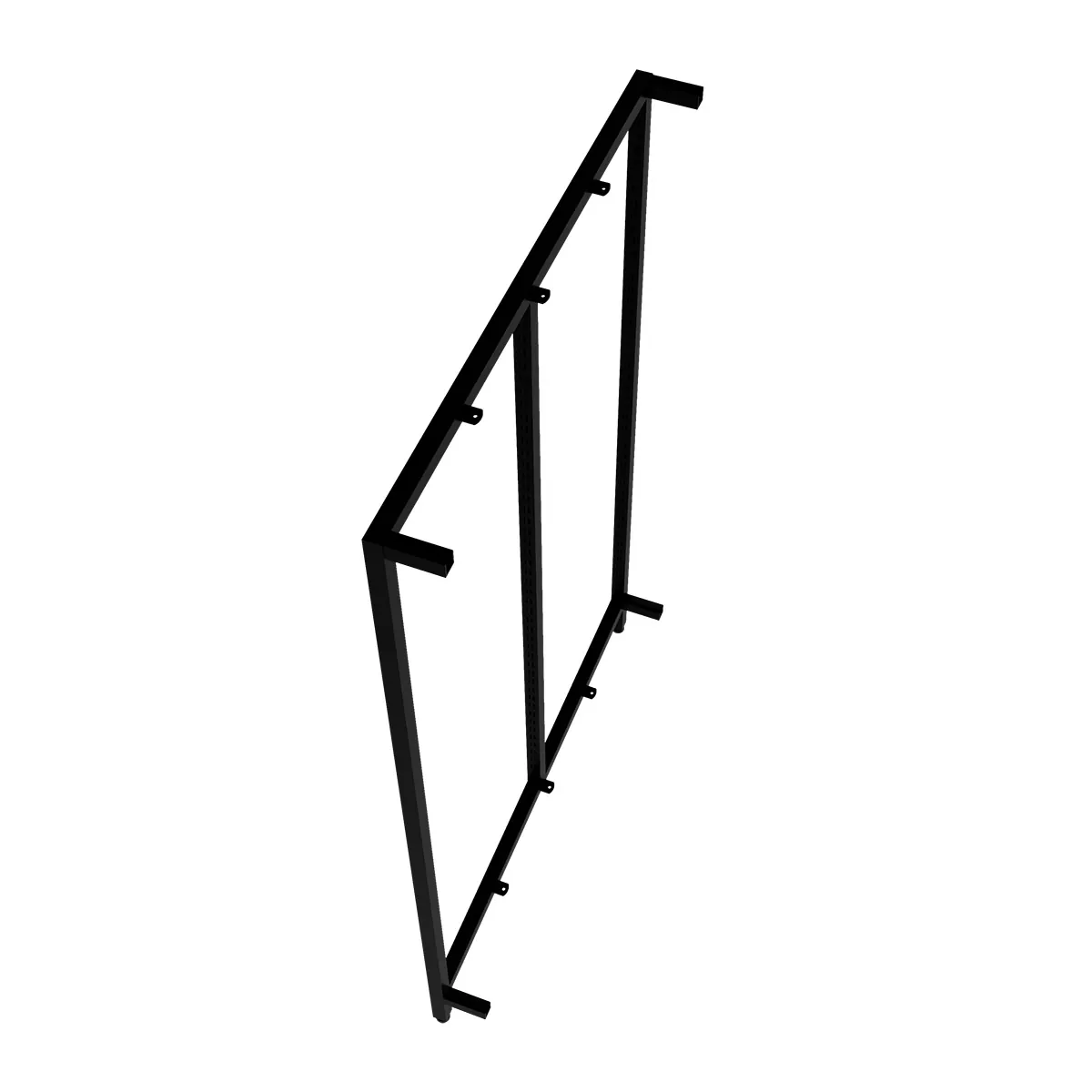 Cadres Latéraux Ligne Square 25 Noir Sablé H.133 cm - Lot de 2 - Ligne Square 25 noir-2