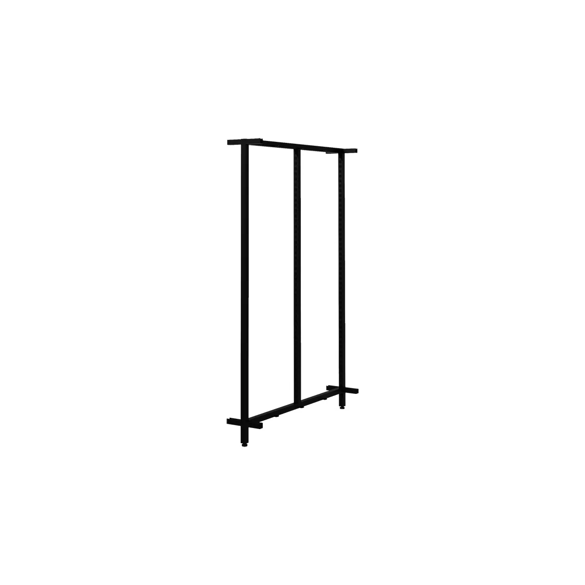 Cadre de Milieu pour Module Central Square Noir Sablé H.133 cm - Ligne Square 25 noir
