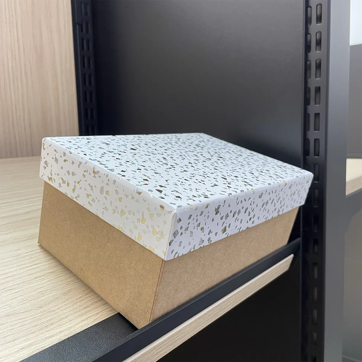 Frontale pour Tablette Square Noir Sablé L.60 cm - Ligne Square 25 noir-1