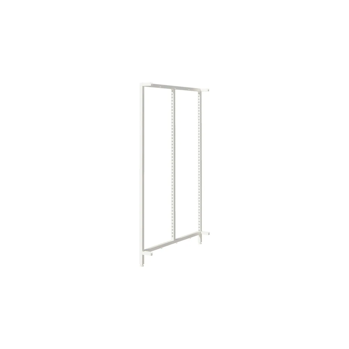 Cadres latéraux (gauche et droit) pour module central Square H 133 cm x P 90 cm blanc sablé - Ligne Square 25 blanc