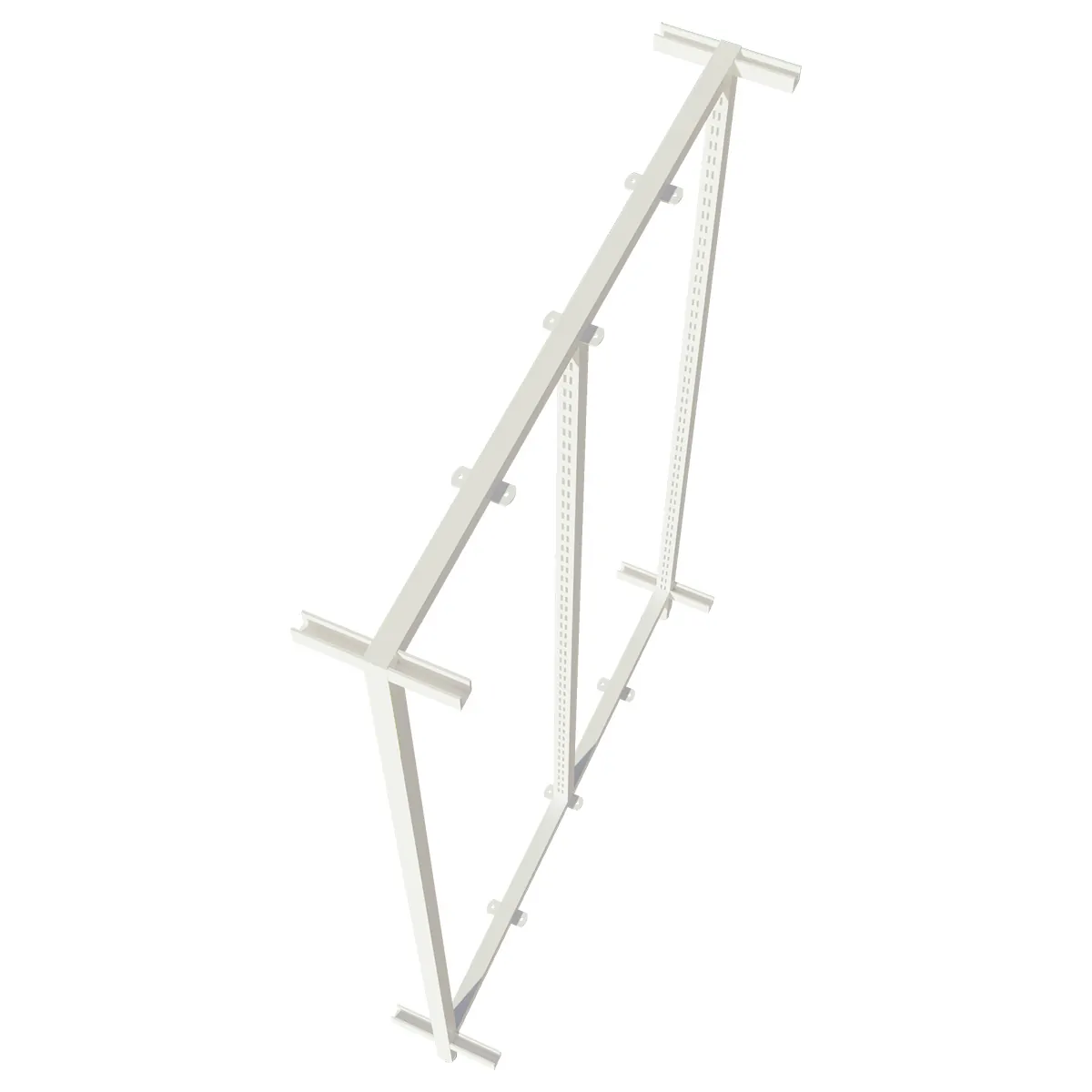 Cadre de milieu pour module central Square H 133 cm x P 90 cm blanc sablé - Ligne Square 25 blanc-2
