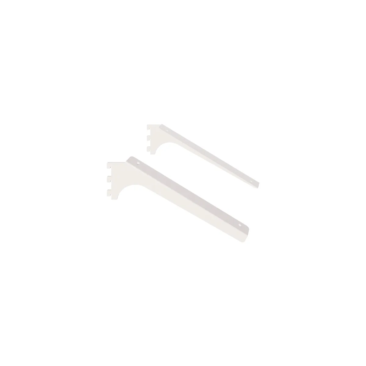 Console inclinée 16° Square pour tablette L 28 cm blanc sablé (La paire) - Ligne Square 25 blanc