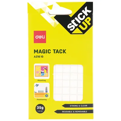 Pastilles de pate fixante 1x1cm s/feuille 10x6cm nr - Double face, patafix, velcro