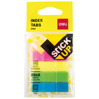 Marques-pages fluo adhésifs - Intercalaires classeur, Trieurs documents-1